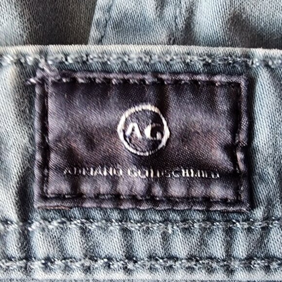 AG Adriano Goldschmied Mens 32X34 Pants The Tellis Modern Slim SUD Distressed Bl - Picture 8 of 11